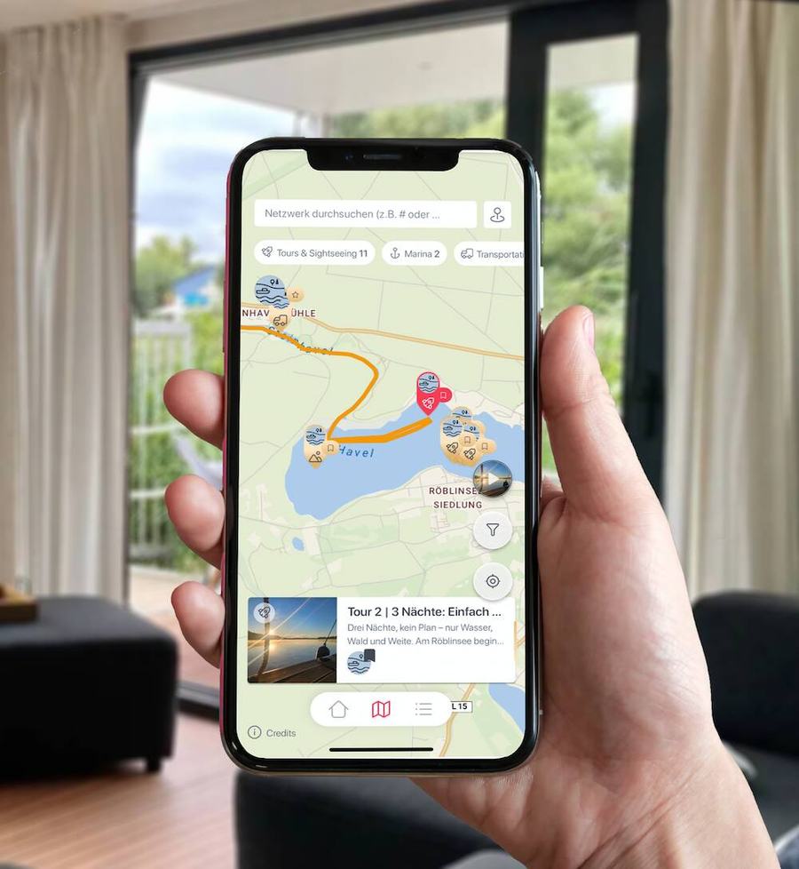 Bootado Routen-App mit Tourenvorschlägen