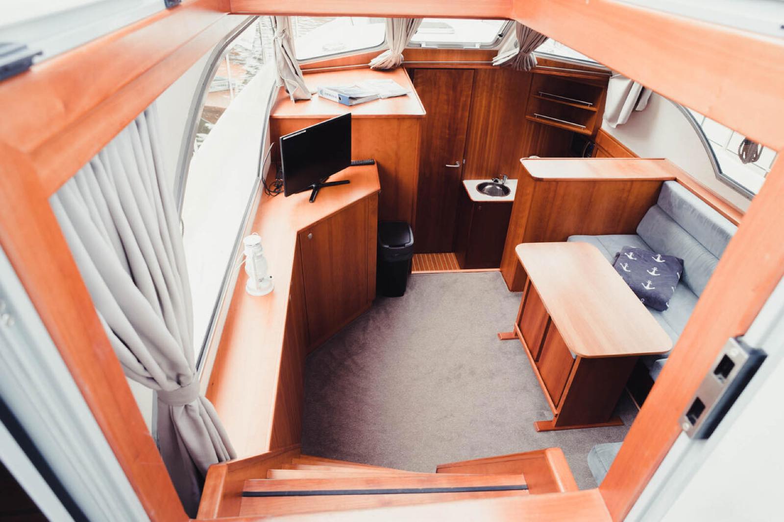 Hausboot Laura-Marie – an Bord