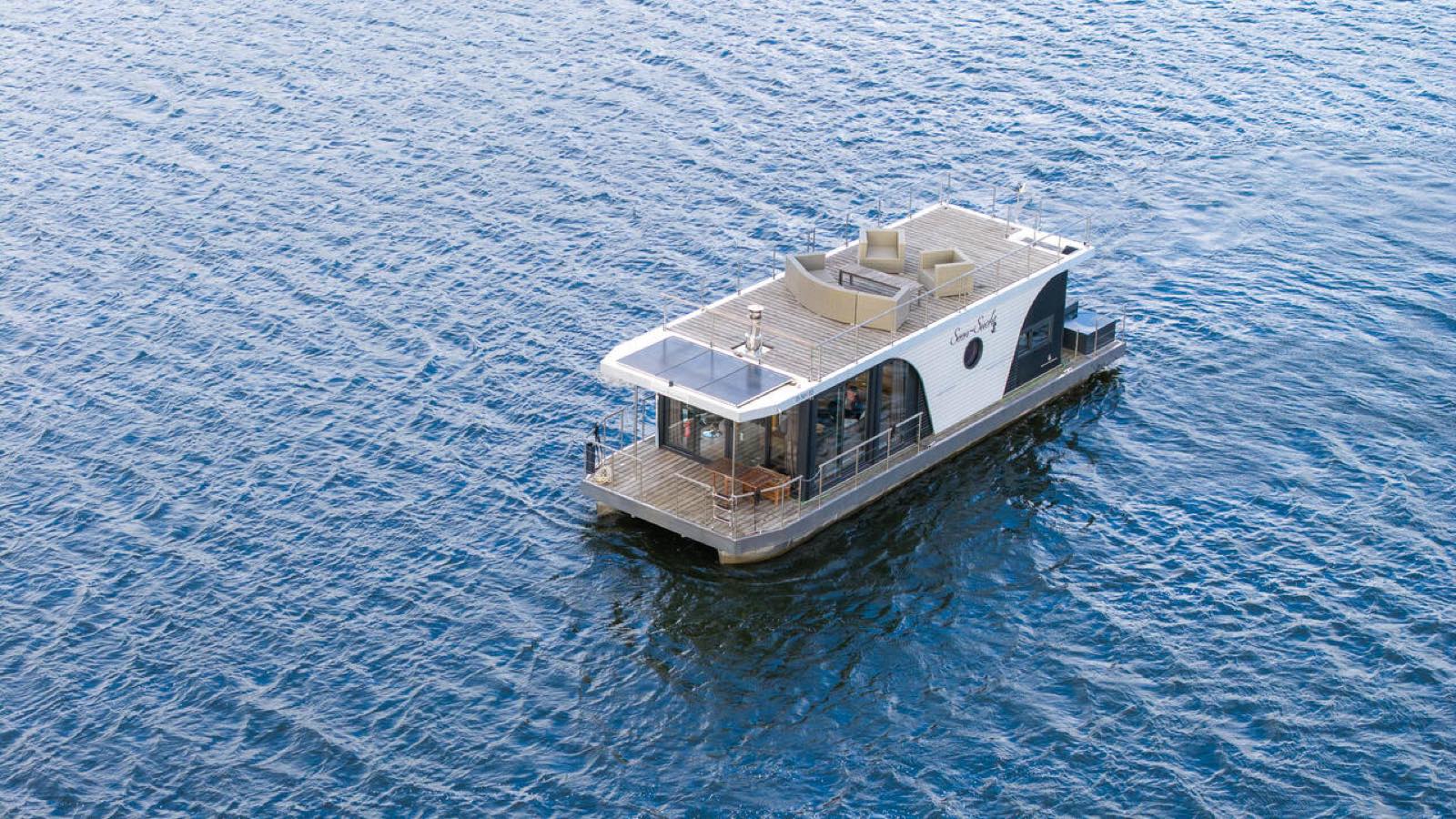 Hausboot Seen-Sucht – Außenansicht