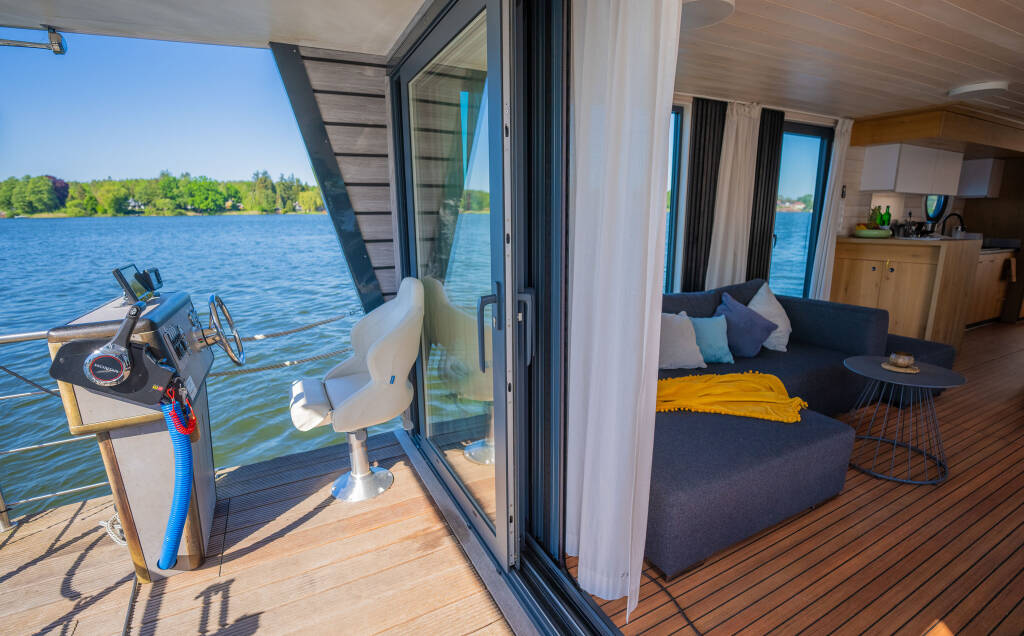 Hausboot Juno – an Bord